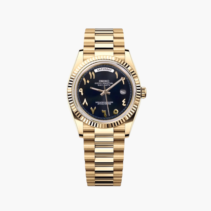 Seikodate Black Arabic Gold